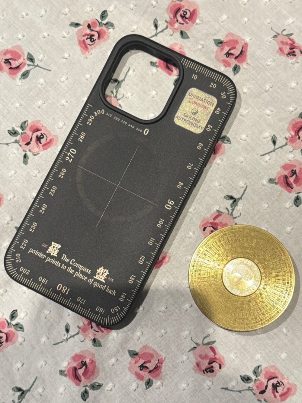 Feng Shui Compass iPhone 15 Pro Max Case — Spinning Luopan Disc